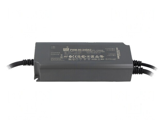 Alimentator pulsatoriu pentru benzi LED 90W 24VDC 3,75A IP67