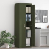 vidaXL Dulap de depozitare 2 pcs Verde măsliniu 60 x 40 x 180 cm 3406200