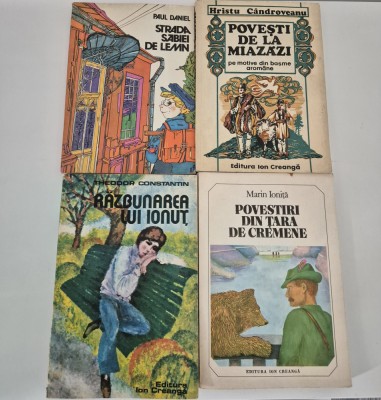 Set Carte pentru copii Patru volume cu autograf ex libris Gheorghe Zarafu foto