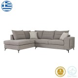 Cumpara ieftin Coltar dreapta Montana tesatura gri si perne gri deschis 275x215x93 cm