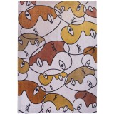 Covor Premium Belgian Model Gallery Faces 9222, Marime 140 x 200 cm, Multicolor, Antiderapant, Bumbac, Living, Dormitor, Sufragerie, Birou