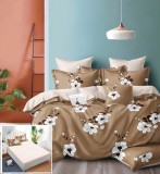 Cumpara ieftin Lenjerie Pat Late Autumn Sx227, Bumbac, 6 Piese, Cu Elastic, Crem, Maro