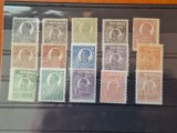 Rom&acirc;nia 1920 - 1922 - Ferdinand l- lot 15 valori nestampilate