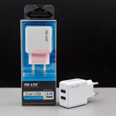 Incarcator retea universal Dual USB TD-T01 foto