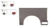 Segment reparatie aripa VW Transporter/Multivan (T5) 04.2003-10.2009/10.2009-; spate, stanga, inalt, 7E1809843A, 7H1809843A, Rapid