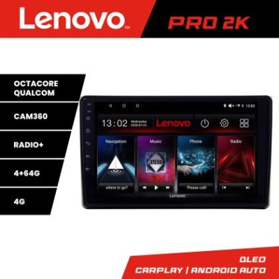 Navigatie Audi A4 B6 Lenovo Kit-050 8 core QLED 2K 4+64 360 Android Waze USB Navigatie Internet Youtube Radio CarStore Technology foto