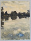 John Newberry &quot;Oxford Canal&quot; acuarela 1963, Peisaje, Impresionism