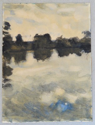 John Newberry &amp;quot;Oxford Canal&amp;quot; acuarela 1963 foto
