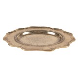 Cumpara ieftin Bol decorativ aluminiu auriu 31x22x3 cm