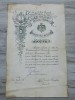 Brevet Semnul Onorific 25 ani aur Ferdinand I 1920 decoratii originale rar