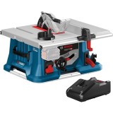 Bosch GTS 18V-216 + GAL 18V-40 - Fierastrau circular de masa fara acumulatori Li-Ion 18 V - Ah 216x30 mm + Incarcator acumulatori