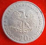 (M1474) MONEDA POLONIA - 20 ZLOTYCH 1975, PORTRET MARCELI NOWOTKO
