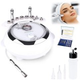 Cumpara ieftin Aparat Microdermabraziune 3 in 1, Curatare, Exfoliere, Intinerire, Puncte Negre, Acnee, Vacuum, Pulverizator, Accesorii Incluse, Alb