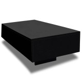 Cumpara ieftin Masuta de cafea lucioasa, negru