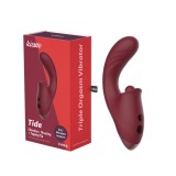 Vibrostimulator clitoridian cu pulsatii si stimulare punct G Chisa Tide