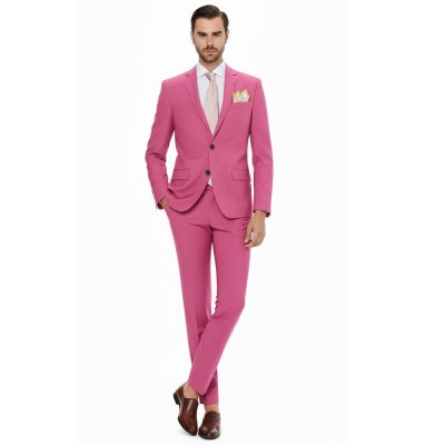 Costum barbati casual roz CT002 foto