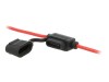 Suport Siguranta Cablu MTA 30A, 32V, 19mm, Negru, Poliamida, Aliaj Cupru, 1 Pista