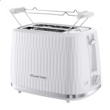 Prajitor de paine Russell Hobbs 27370-56 Eden, 800 W, 6 trepte rumenire, Incalzitor chifle, Alb