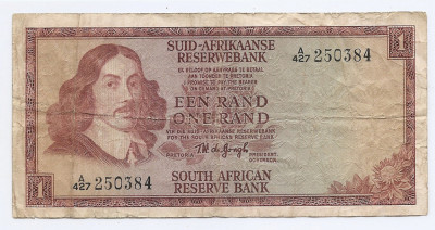 Africa de Sud 1 Rand ND 1966/72 - 250384, B11, P-110b foto