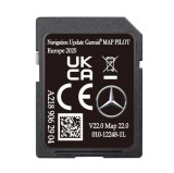 Card SD Mercedes Garmin Star1 V17 CLA CLS E GL GLA ML C ORIGINAL 2025/2026 V22.0
