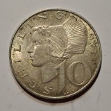 Austria 10 schilling 1972 argint
