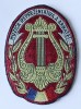 ECUSON EMBLEMA PATCH MUZICA REPREZENTATIVA A ARMATEI MATERIAL TEXTIL ARMATA MApN MFA ( CITITI DESCRIEREA ), Romania de la 1950