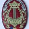ECUSON EMBLEMA PATCH MUZICA REPREZENTATIVA A ARMATEI MATERIAL TEXTIL ARMATA MApN MFA ( CITITI DESCRIEREA )