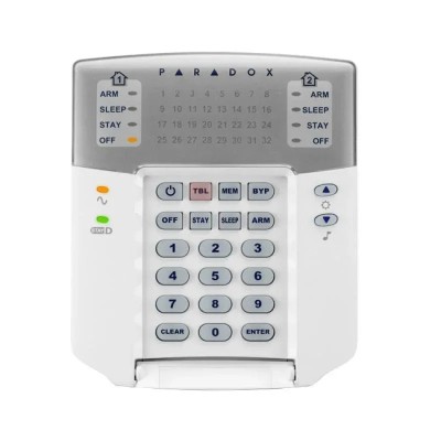 Tastatura Paradox LED K32+ -32 zone, pe fir; compatibilitate: SP, foto