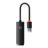 Adaptor USB to RJ45 LAN Port, 1000Mbps - Baseus Lite Series (WKQX000101) - Black
