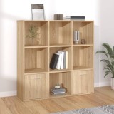 VidaXL Bibliotecă, stejar Sonoma, 98 x 30 x 98 cm, lemn prelucrat 801119