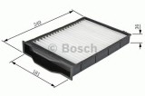 Filtru polen / aer habitaclu RENAULT MEGANE II Limuzina (LM0/1) (2003 - 2016) BOSCH 1 987 432 093