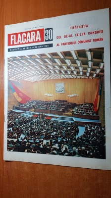 flacara 24 iulie 1965-uzina masini unelte arad,congresul al 9 lea PCR foto