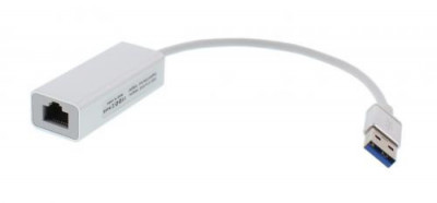 Adaptor retea USB 3.0 la Gigabit Ethernet 10/100/1000 Mbps Well foto