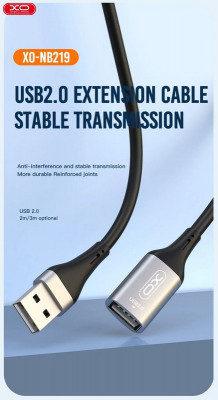 Cablu adaptor, mama USB la tata USB 3m. COD:XO-NB219 foto