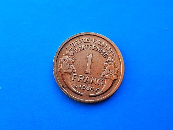 1 Franc 1936 Franta-in realitate arata bine