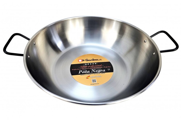 Tigaie din otel carbon, 2 manere, 40 cm, 8.9 litri, Pata Negra, Garcima, GRC86040