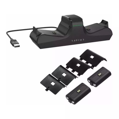 Stand dual incarcare controller XBOX One S/X ; XBOX Series S/X + Acumulatori 700mAh - EAN: 4251236201044 (e) foto