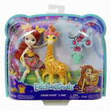 Enchantimals Set Papusa Cu Animalut Girafa Gillian, Mattel