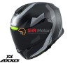 Casca modulara Axxis model Gecko SV Shield B2 gri lucios (ochelari soare integrati)