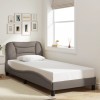 VidaXL Cadru de pat fără saltea Taupe 90x190 cm Stofa