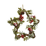 Decoratiune - Star Twig Glitter - Snow, Foam Berries, Pinecone | Kaemingk
