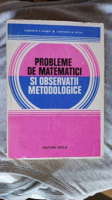 Probleme de matematici si observatii metodologice UDRISTE , BUCUR foto
