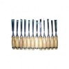 Set 12 Dalti Sculptura Lemn, Tamplarie, 20cm, Otel Tratrat - Sculeprofionline