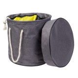 Covor joaca copii cu depozitare jucarii O135 cm, saltea joaca pliabila, sac organizator jucarii