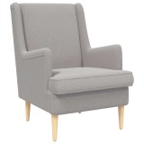 vidaXL Fotoliu Gri deschis Tarfă de oaie 42029956