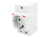 Soclu Tip F 250VAC 16A pentru Șină DIN