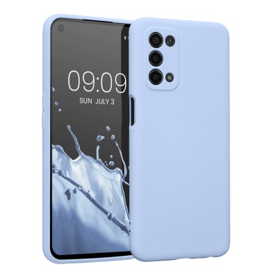 Husa Kwmobile pentru OPPO A74 5G/A54 5G, Silicon, Albastru, 57571.58 foto