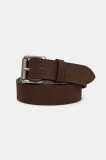 Timberland curea de piele barbati, culoarea maro, TB0A2Q7W2421