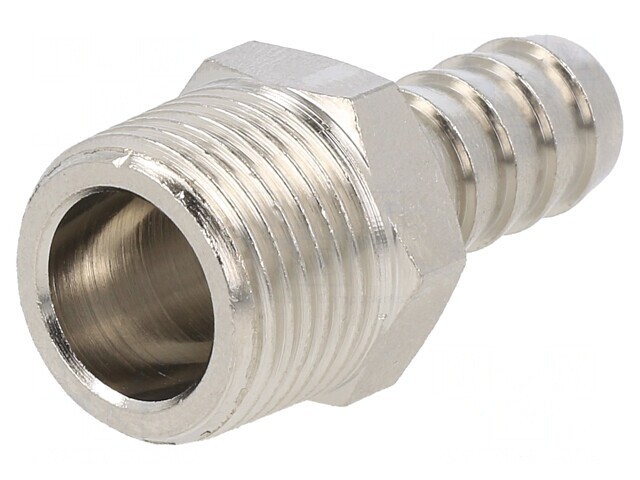 Racord push-in ştuţ alamă nichelată R 3/8 10mm