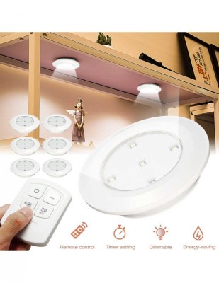 Set 6 Lampi LED Wireless autoadezive cu Telecomanda scari sau mobilier foto